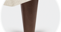 Piedi Sonpura Madera Cónica 25 cm