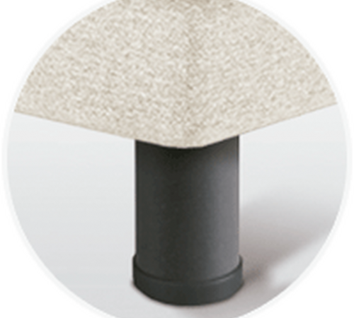 Piedi Sonpura Metálica Cilíndrica Gris 15 cm