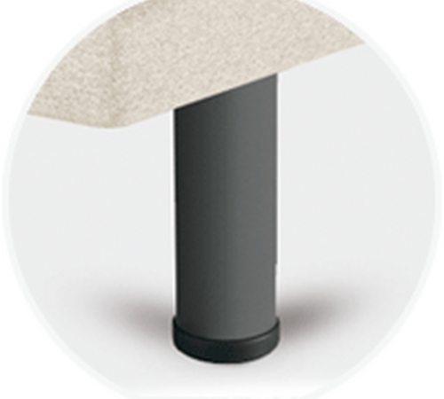 Piedi Sonpura Metálica Cilíndrica Gris 25 cm