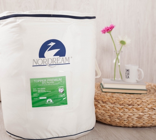 Topper Nordream PREMIUM - 60% Plumón y 40% Pluma