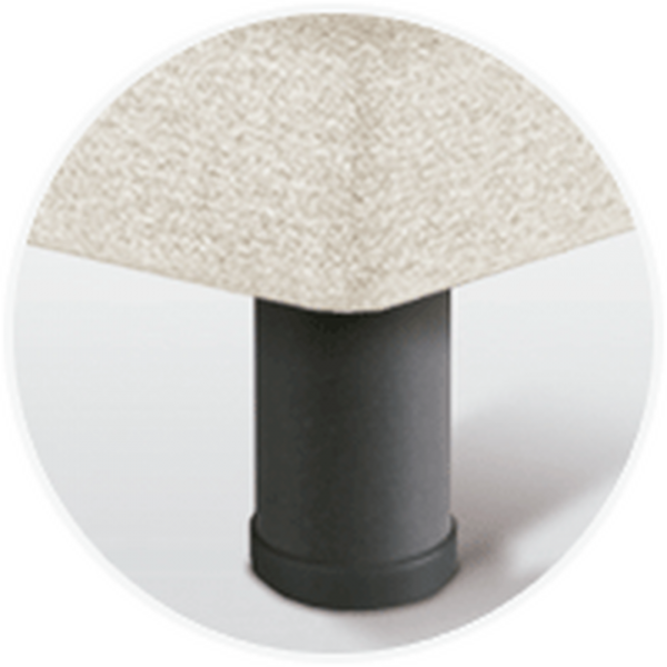 Piedi Sonpura Metálica Cilíndrica Gris 15 cm