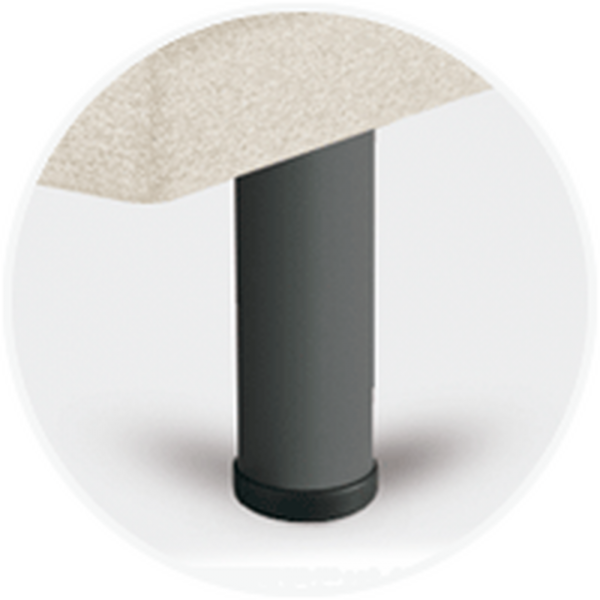 Piedi Sonpura Metálica Cilíndrica Gris 25 cm